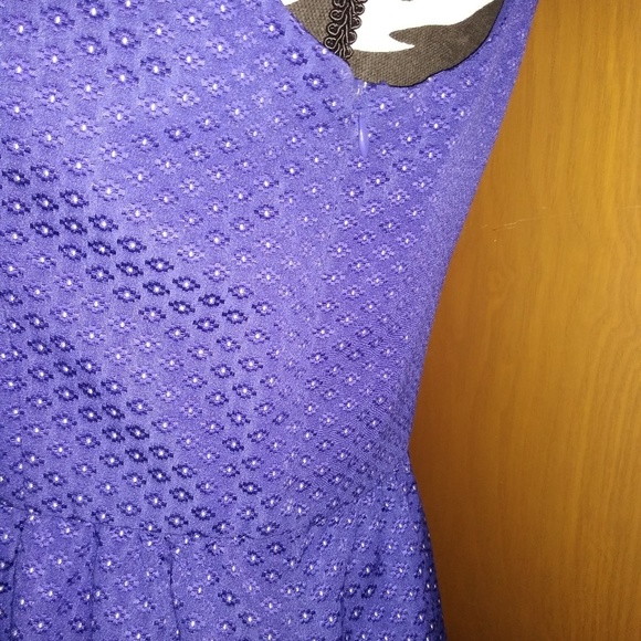 Kensie Cobalt Blue and White Sweetheart Neck Line Midi Dress - Picture 5 of 16